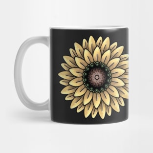 Cute Sunflower Mandala Mug